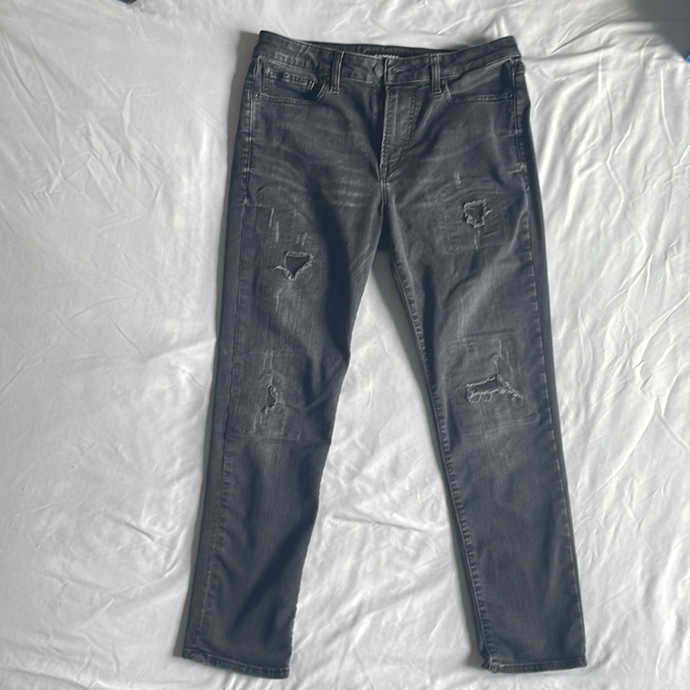 Express Ripped Black Jeans - Picture 2 of 3